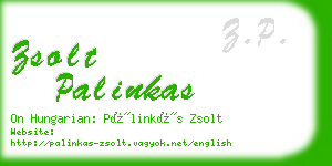 zsolt palinkas business card